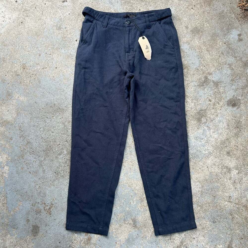 Prana Navy Blue Herringbone Chino Pants NWT